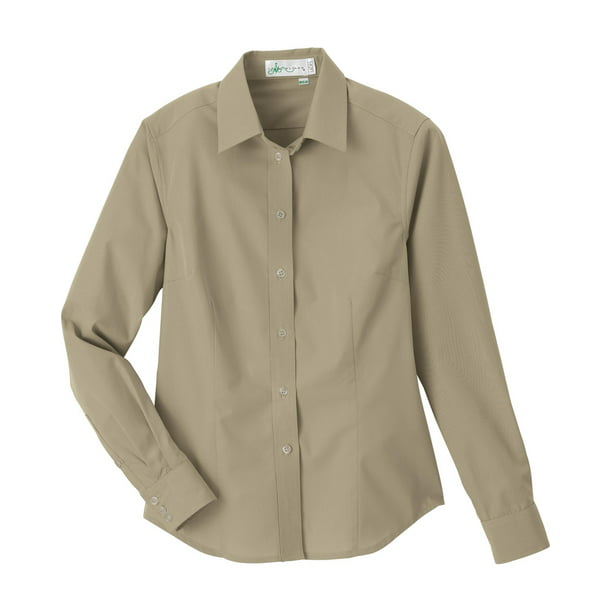 RaanPahMuang Viscose Rayon Long Sleeve Shirt with Asian Polished Bamboo Buttons 